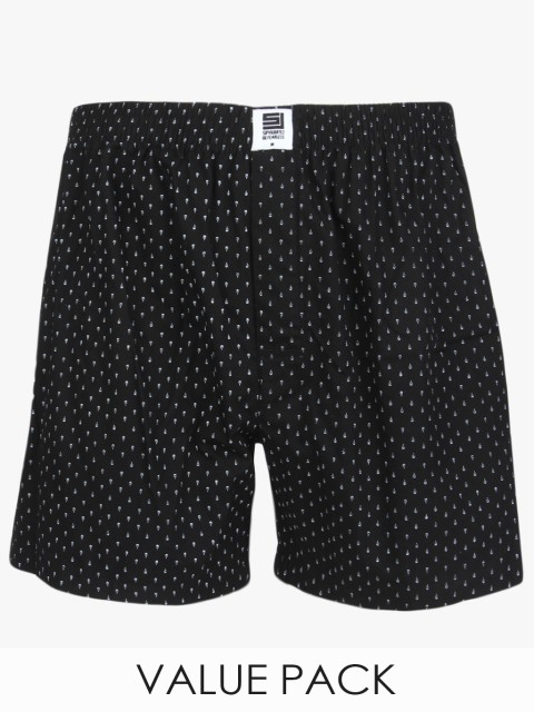 

Pack Of 2 Multicoloured Printed Pure Cotton Boxers, Multi