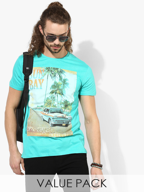 

Pack Of 2 Round Neck T-Shirts, Black