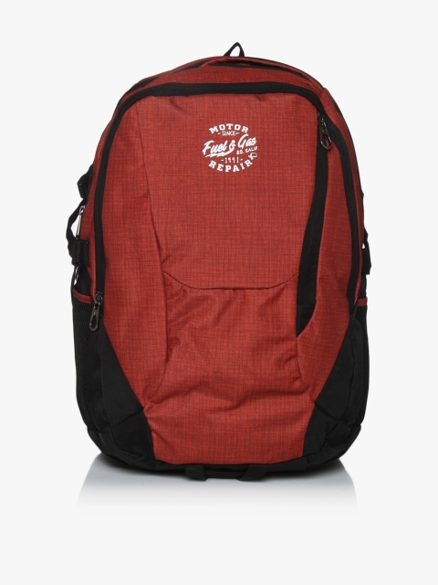 

Arrow Tan Medium Backpack, Red