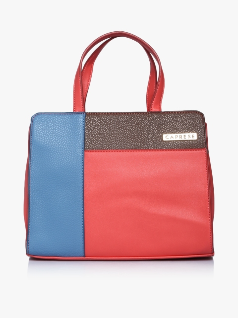 

Red Synthetic Leather Handbag