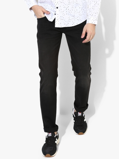 

Black Solid Low Rise Slim Fit Jeans