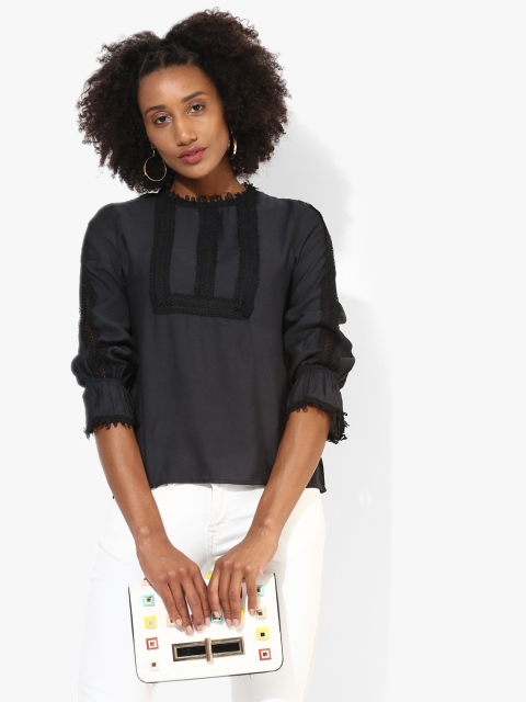 

Black Self Design Blouse