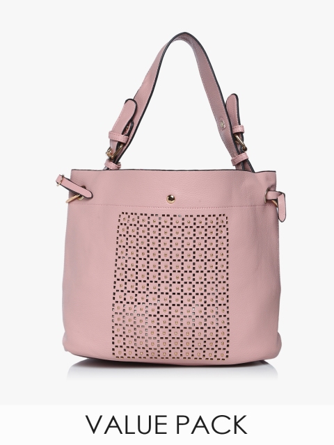 

Peach PU Handbag