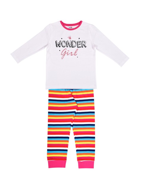 

ventra Girls White Printed Night suit VNT-5001433