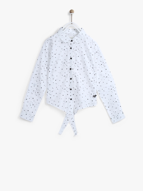 

White Regular Fit Casual Shirt