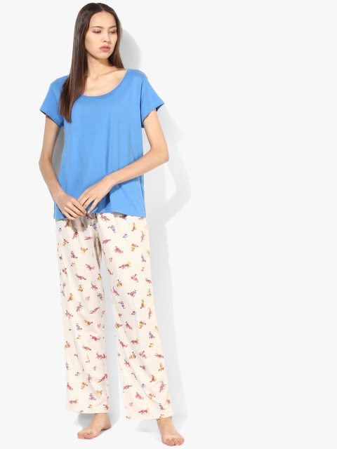 

Blue Printed Night Suit