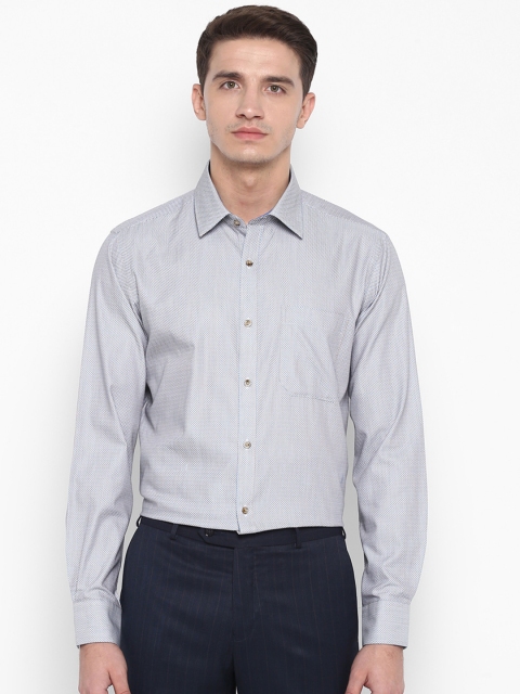 

Raymond Men Grey Regular Fit Self Design Formal Shirt