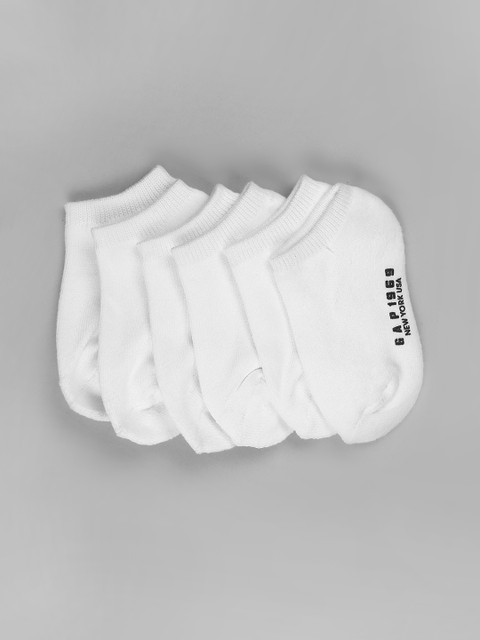 

GAP Boys White Coolmax Ankle Socks (6-Pack)