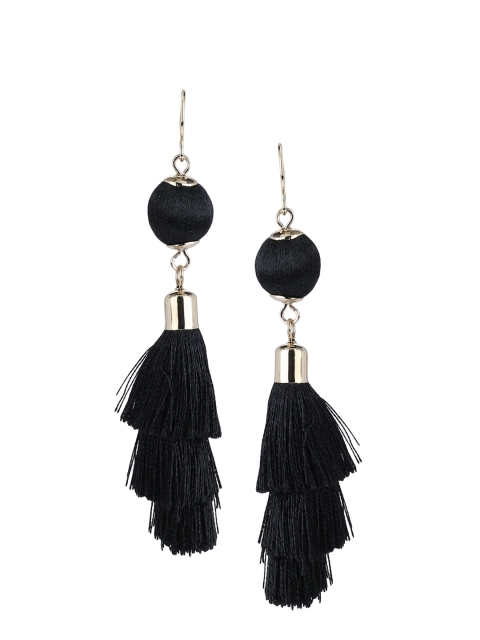 

Forever New Black Contemporary Drop Earrings