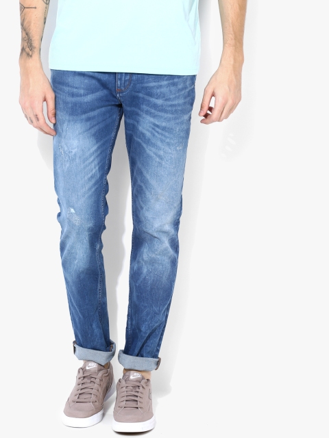 

Blue Washed Mid Rise Slim Fit Jeans