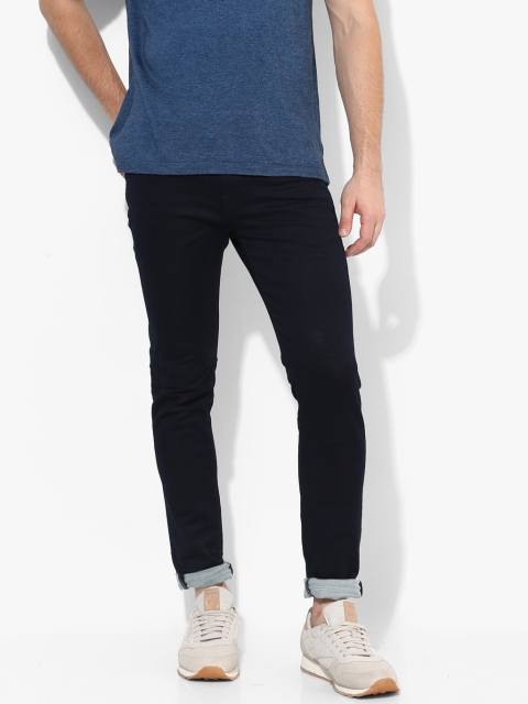 

Navy Blue Mid-Rise Slim Fit Jeans