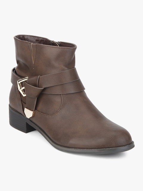 

DOROTHY PERKINS Women Brown Solid Boots