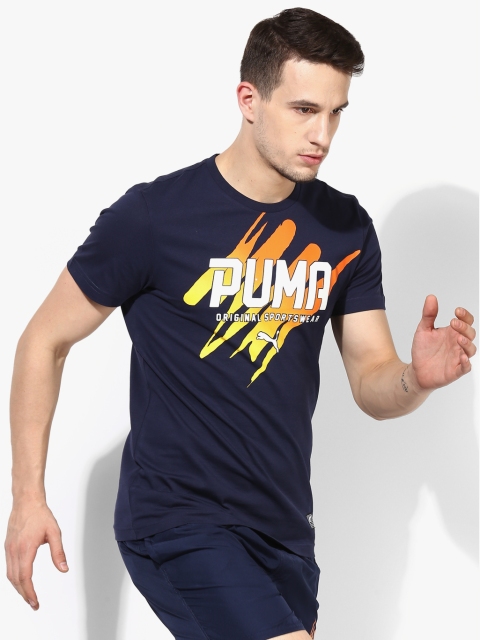

Style Summer Navy Blue Round Neck T-Shirt