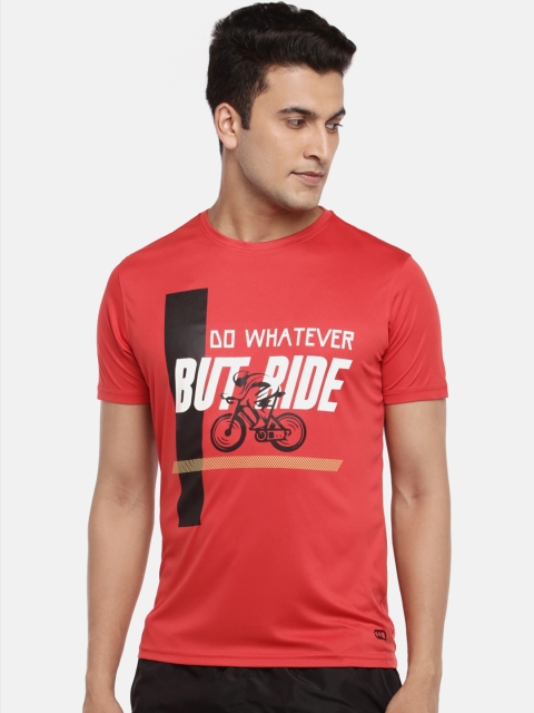 

Ajile by Pantaloons Men Red Printed Round Neck T-shirt