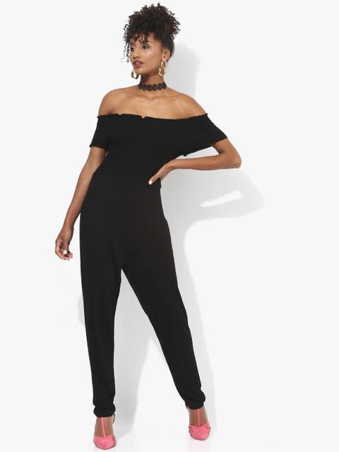

Black Solid Jumpsuit