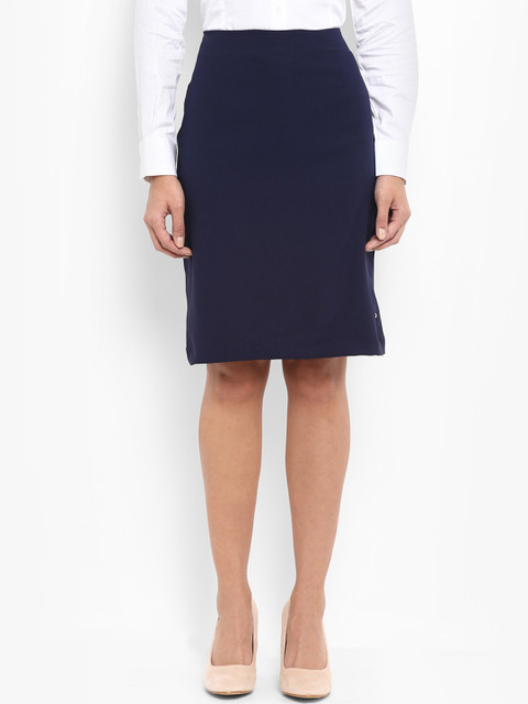 

Park Avenue Women Navy Blue Pencil Skirt