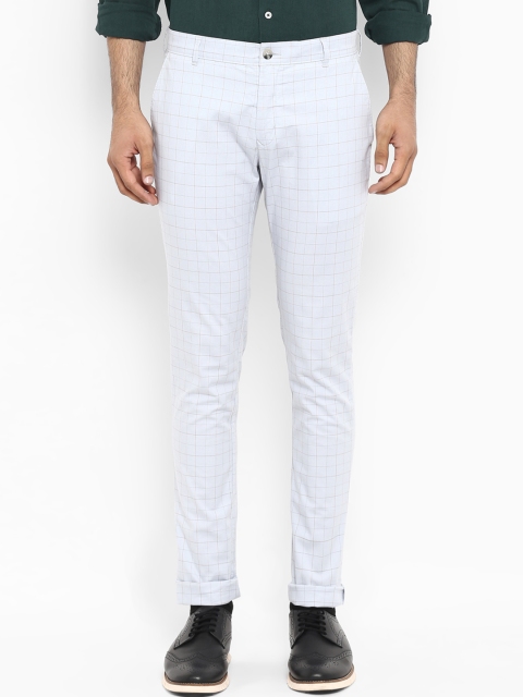 

ColorPlus Men Grey Nuvo Fit Checked Regular Trousers