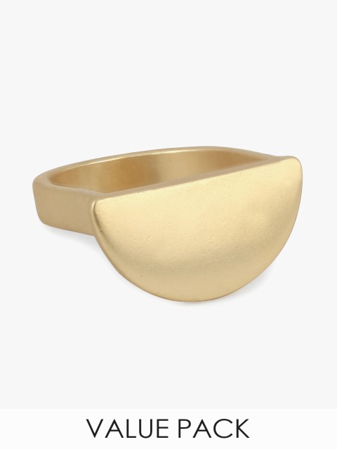 

Golden Metal Rings Set, Gold