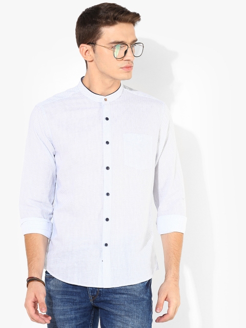 

Off White Printed Slim Fit Casual Shirt