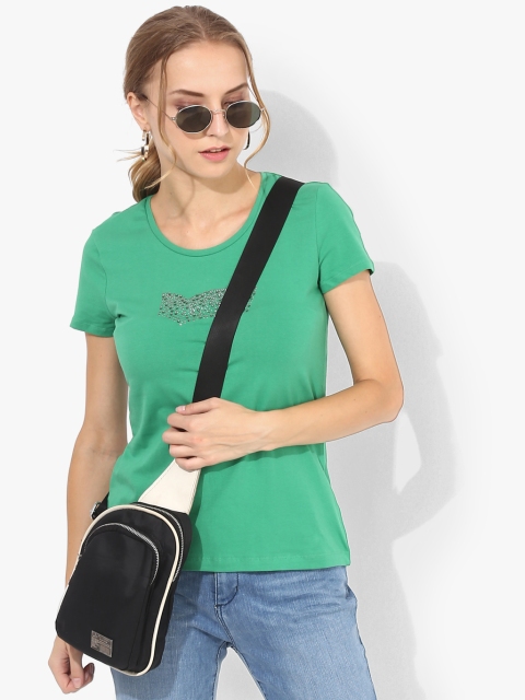 

Green Printed T-Shirt