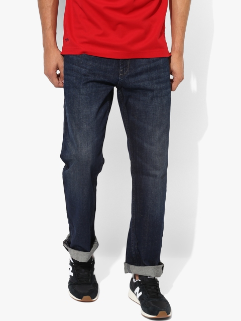 

Blue Washed Mid Rise Regular Fit Jeans