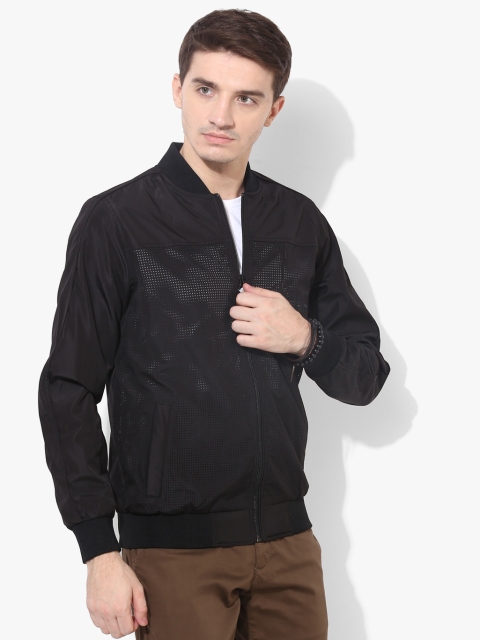 

Black Self Design Bomber