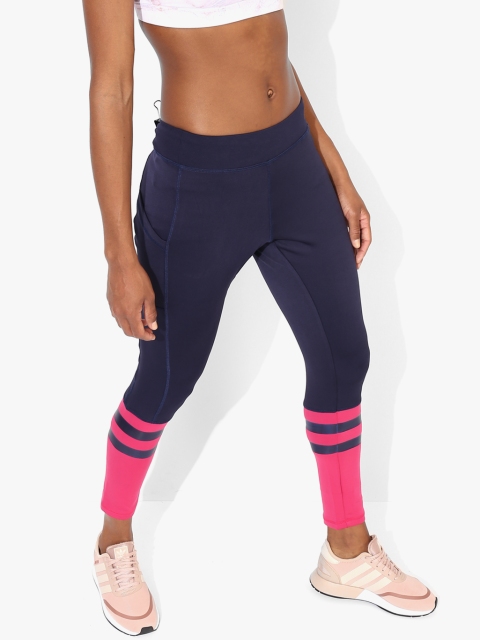 

Sweet Dreams Navy Blue & Pink Workout Tights