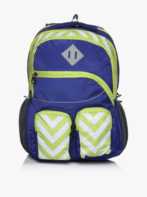 

Blue Polyester Backpack