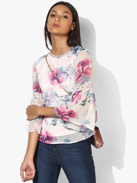 

White Printed Blouse