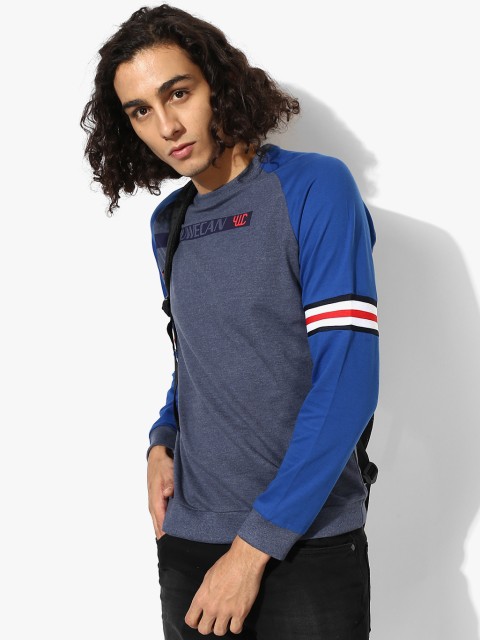 

Navy Blue Printed Sweatshirt