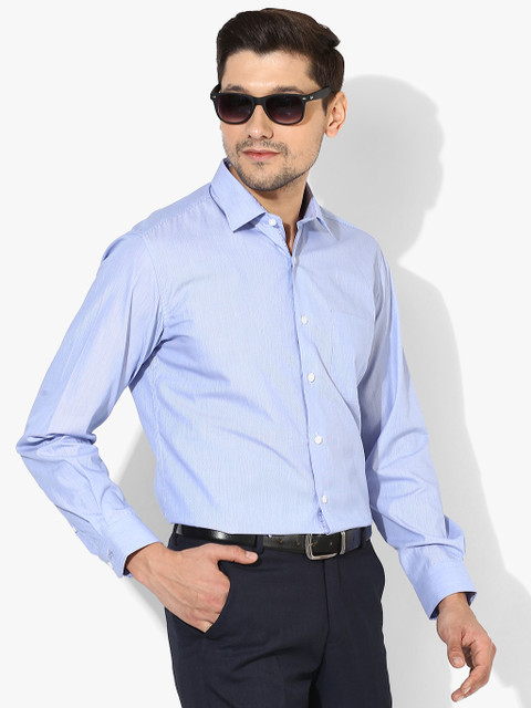 

Blue Striped Slim Fit Formal Shirt