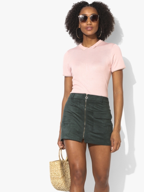 

Pink Solid T-Shirt