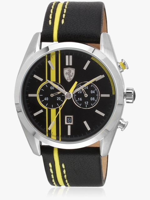 

Lap Time Two Tone/Black Chronograph Watch, Multi