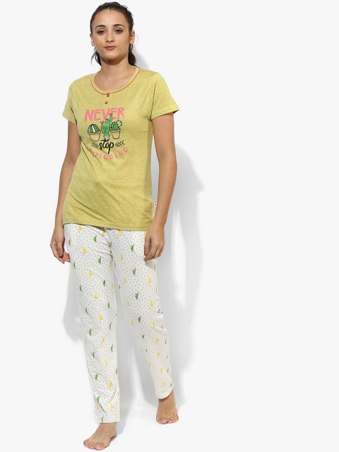 

Yellow Printed Nightdress