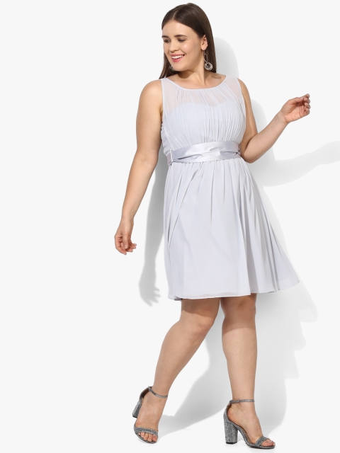 

Grey Coloured Solid Shift Dress