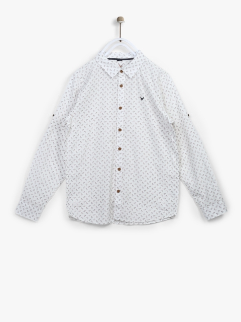 

Off White Slim Fit Casual Shirt