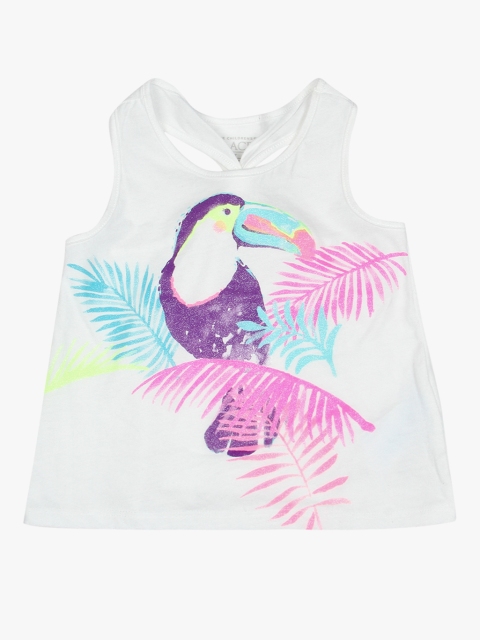 

White Casual Pure Cotton Top