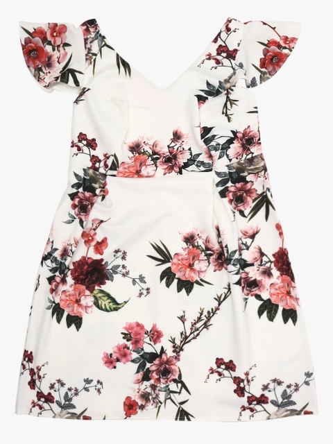 

DOROTHY PERKINS Curve Off White Coloured Printed Shift Dress