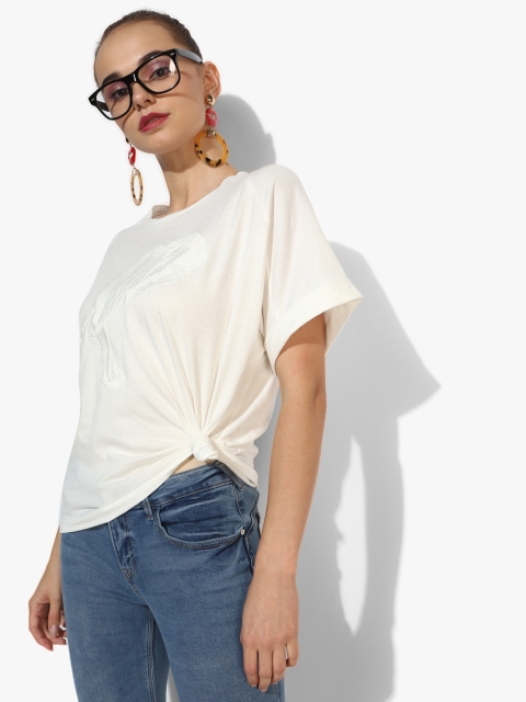 

Off White Self Design T-Shirt