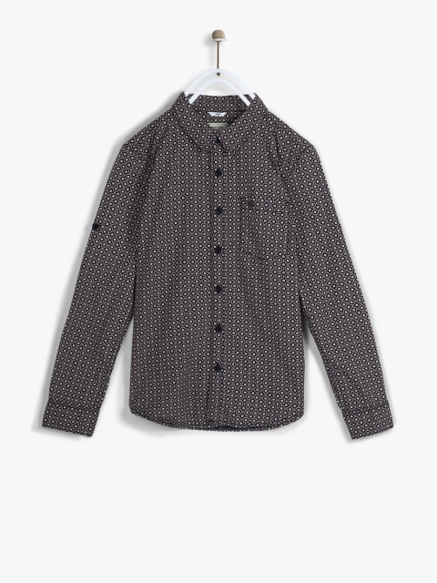 

Navy Blue Slim Fit Casual Shirt