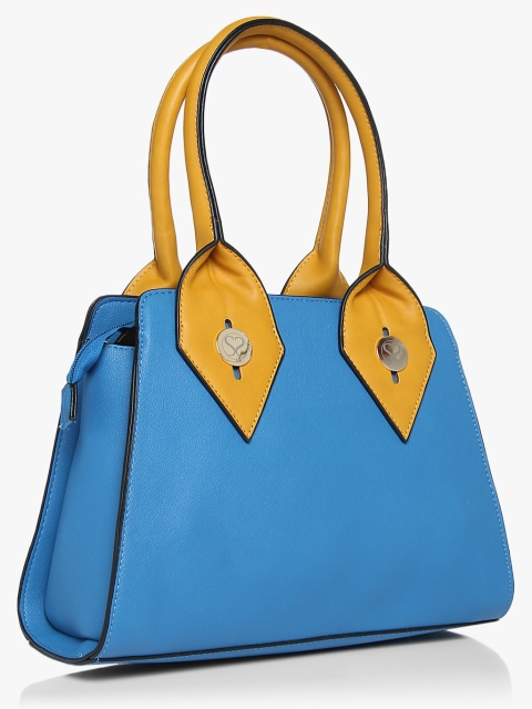

Adelaide Blue/Mustard Yellow Satchel Bag
