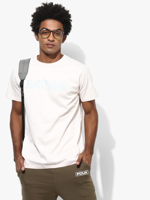 

Pink Printed Regular Fit Round Neck T-Shirt