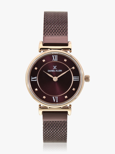 

Dk11693-5 Maroon/Maroon Analogue Watch