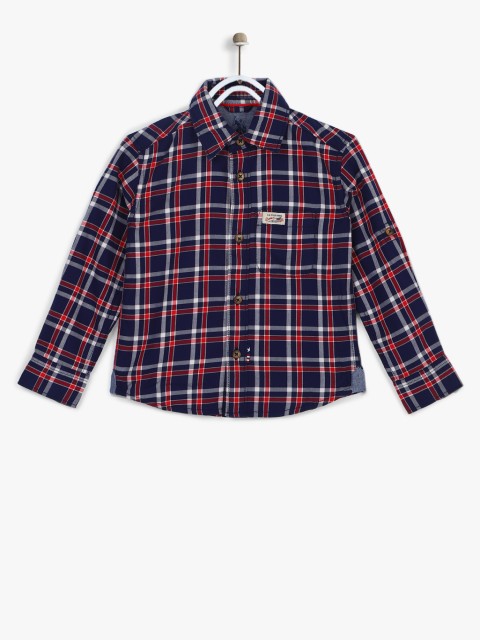 

Navy Blue Regular Fit Casual Shirt