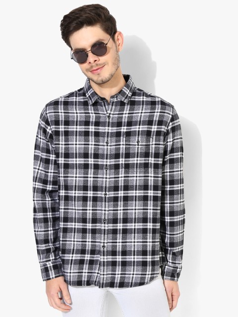 

Grey Checked Slim Fit Casual Shirt