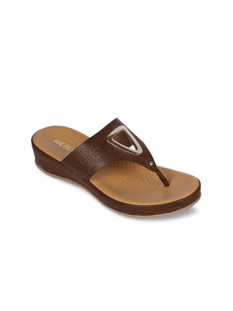 

Liberty Women Brown Open Toe Flats