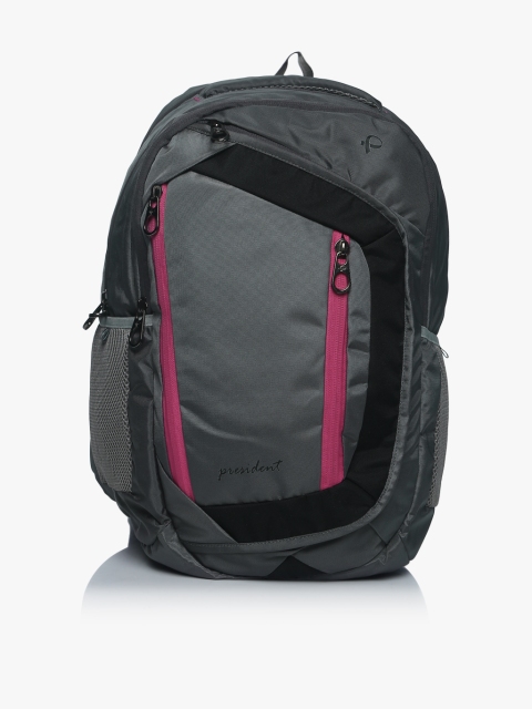 

Grey Polyester Backpack