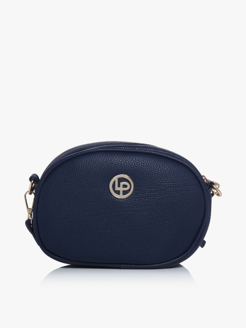 

Blue Polyurethane (Pu) Sling Bag, Navy blue