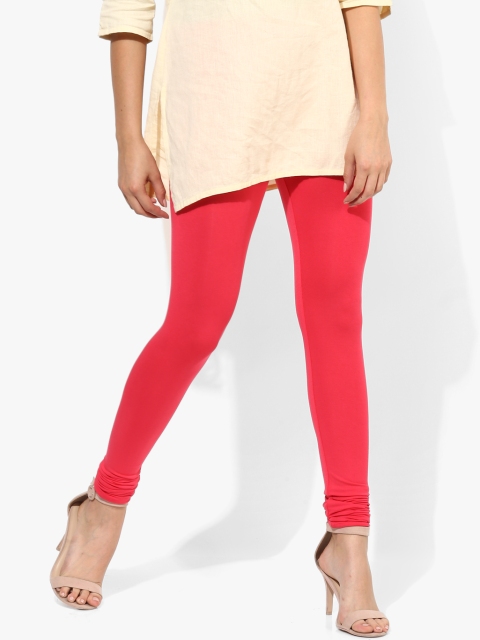 

Pink Solid Leggings