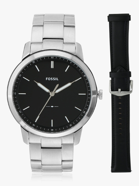 

The Minimalist FS5451SET Silver/Black Analog Watch